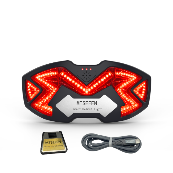 Jet Black MTSEEEN smart helmet light